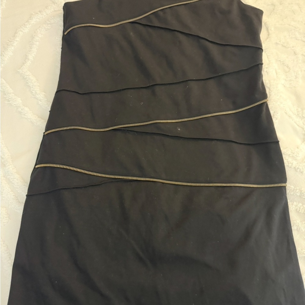 Michael Kors Black Dress with Gold Accents